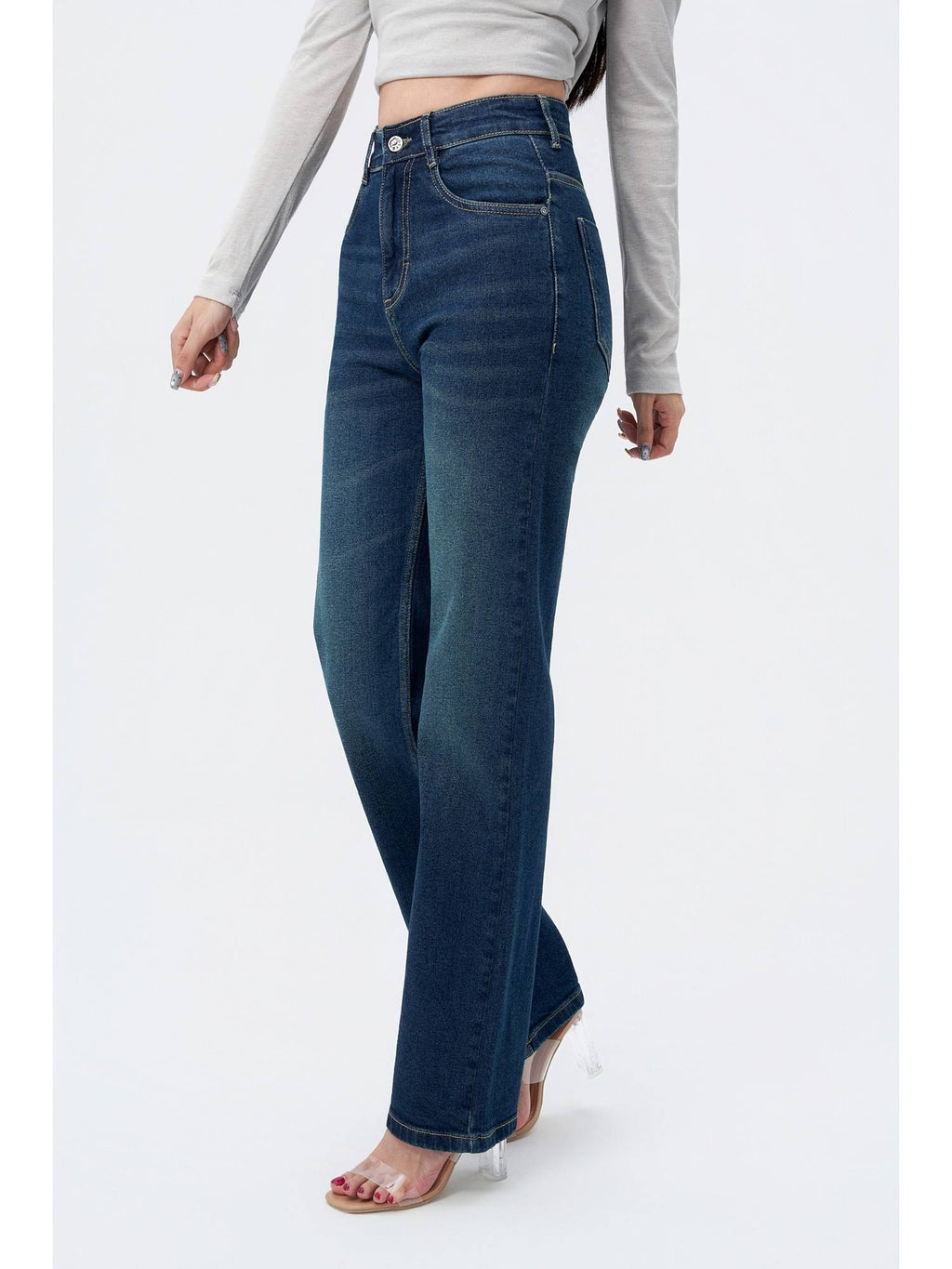 Copper Blue Loose Straight Fit Jeans | ST23 - view 2