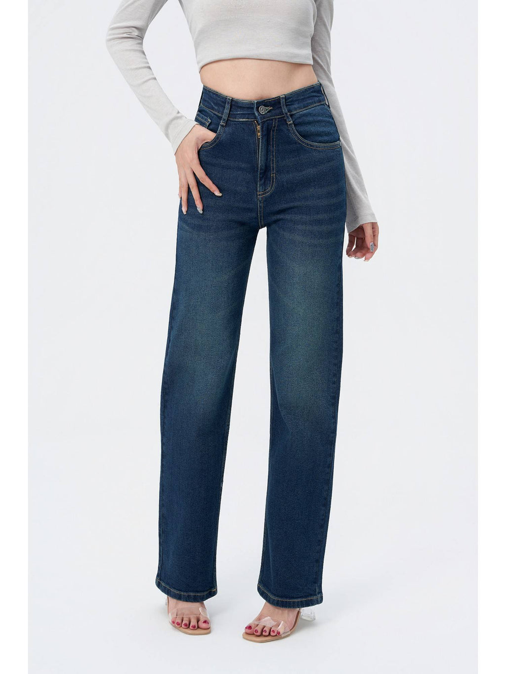 Copper Blue Loose Straight Fit Jeans | ST23 - view 4