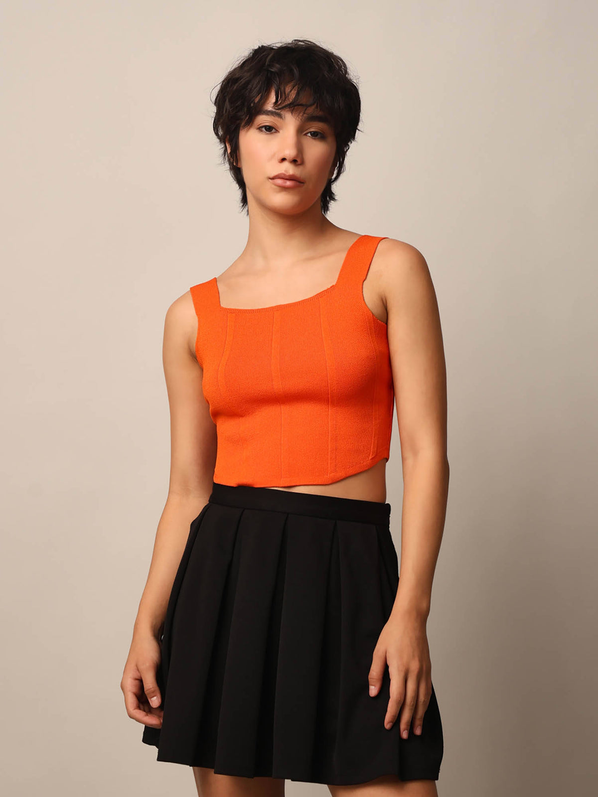 Womens Regular Fit Pink Crop Top | O24 - view 15