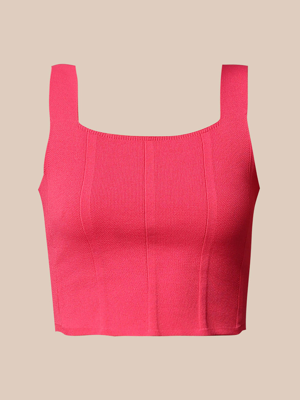 Womens Regular Fit Pink Crop Top | CT61 - view 7