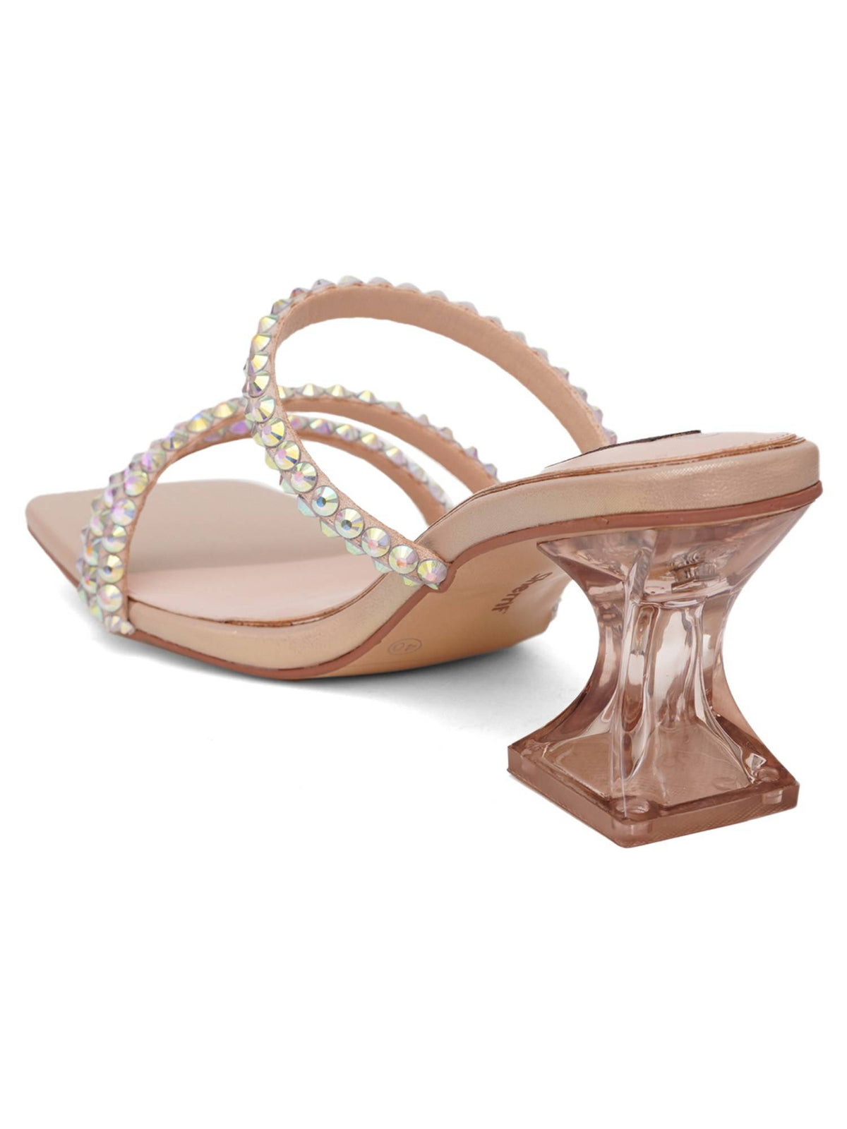 Green Open Toe Spool Heels | H78 - view 20