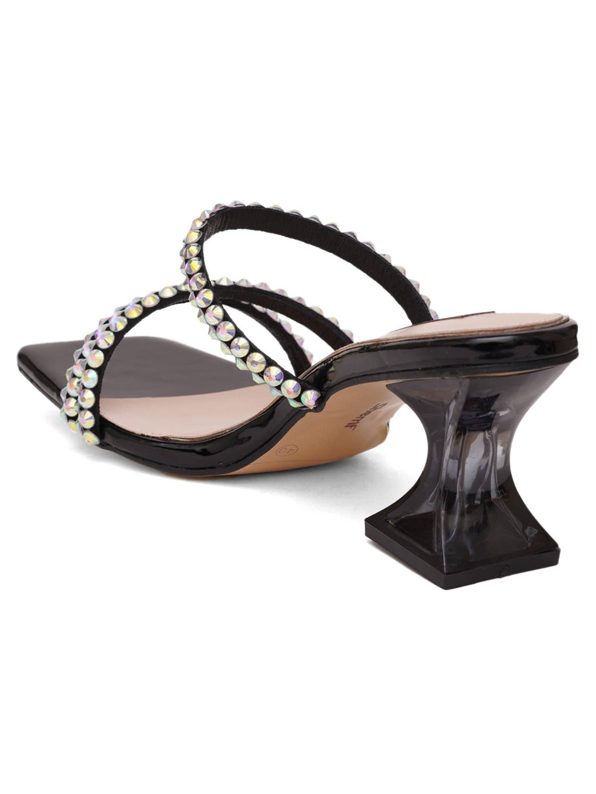 Green Open Toe Spool Heels | H78 - view 13