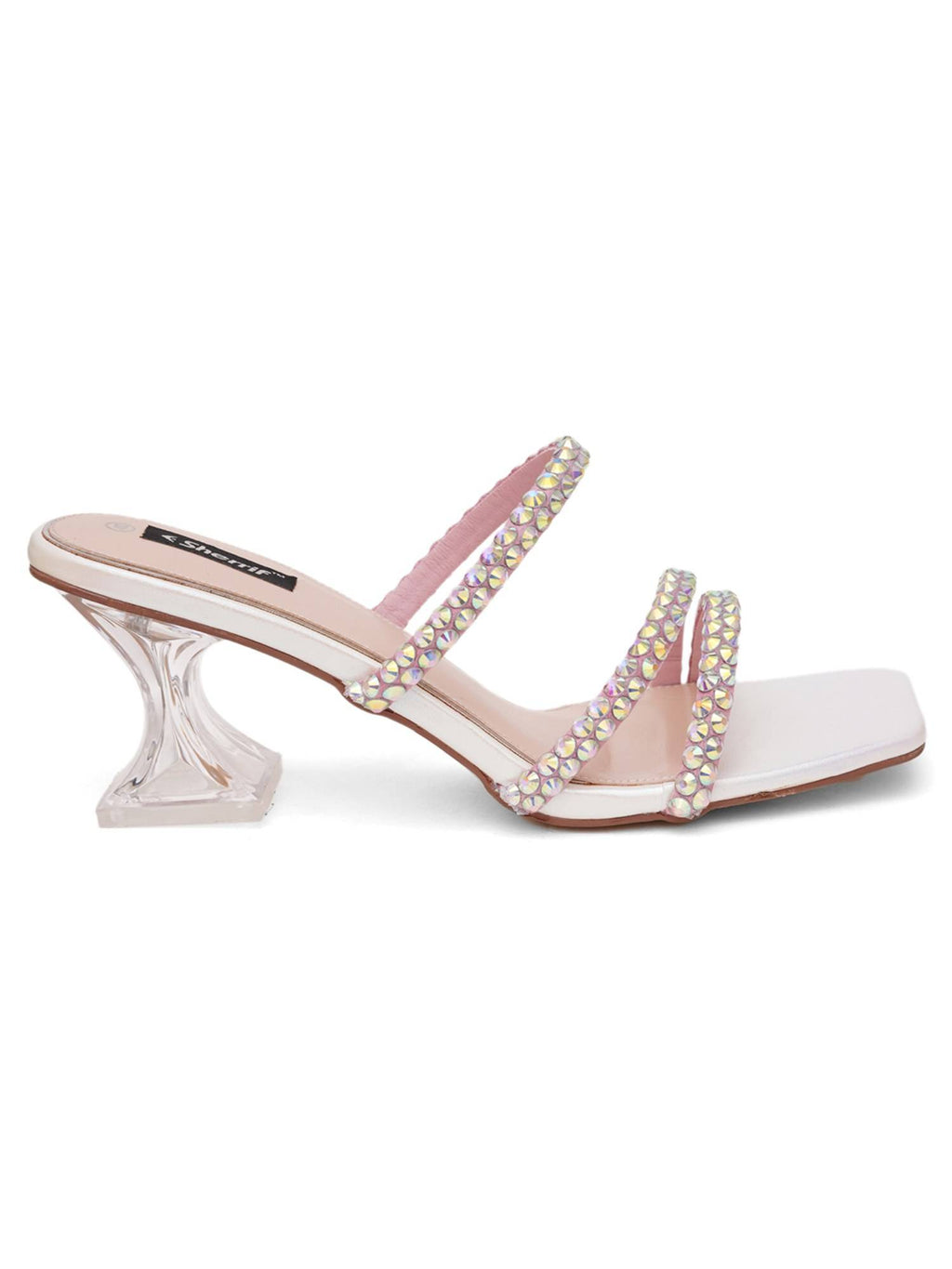 Green Open Toe Spool Heels | H78 - view 27