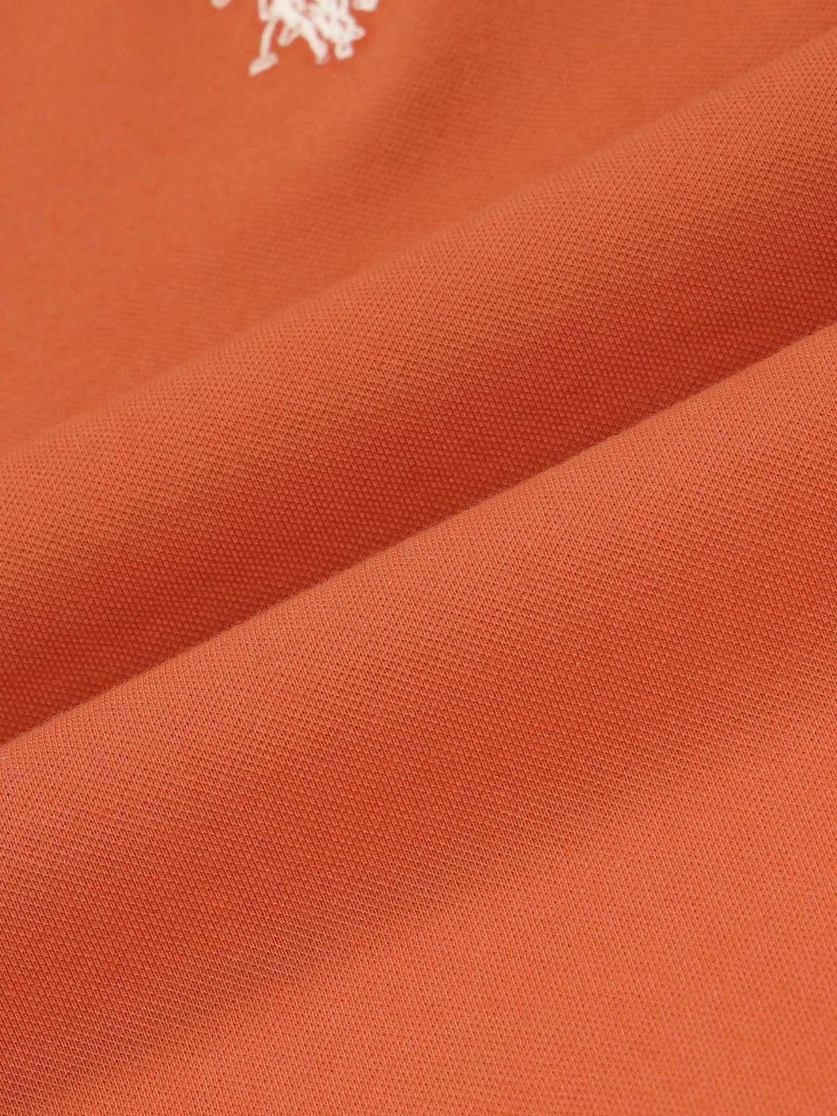 Rust Solid Relaxed Fit Polo T-Shirt | U89 - view 2