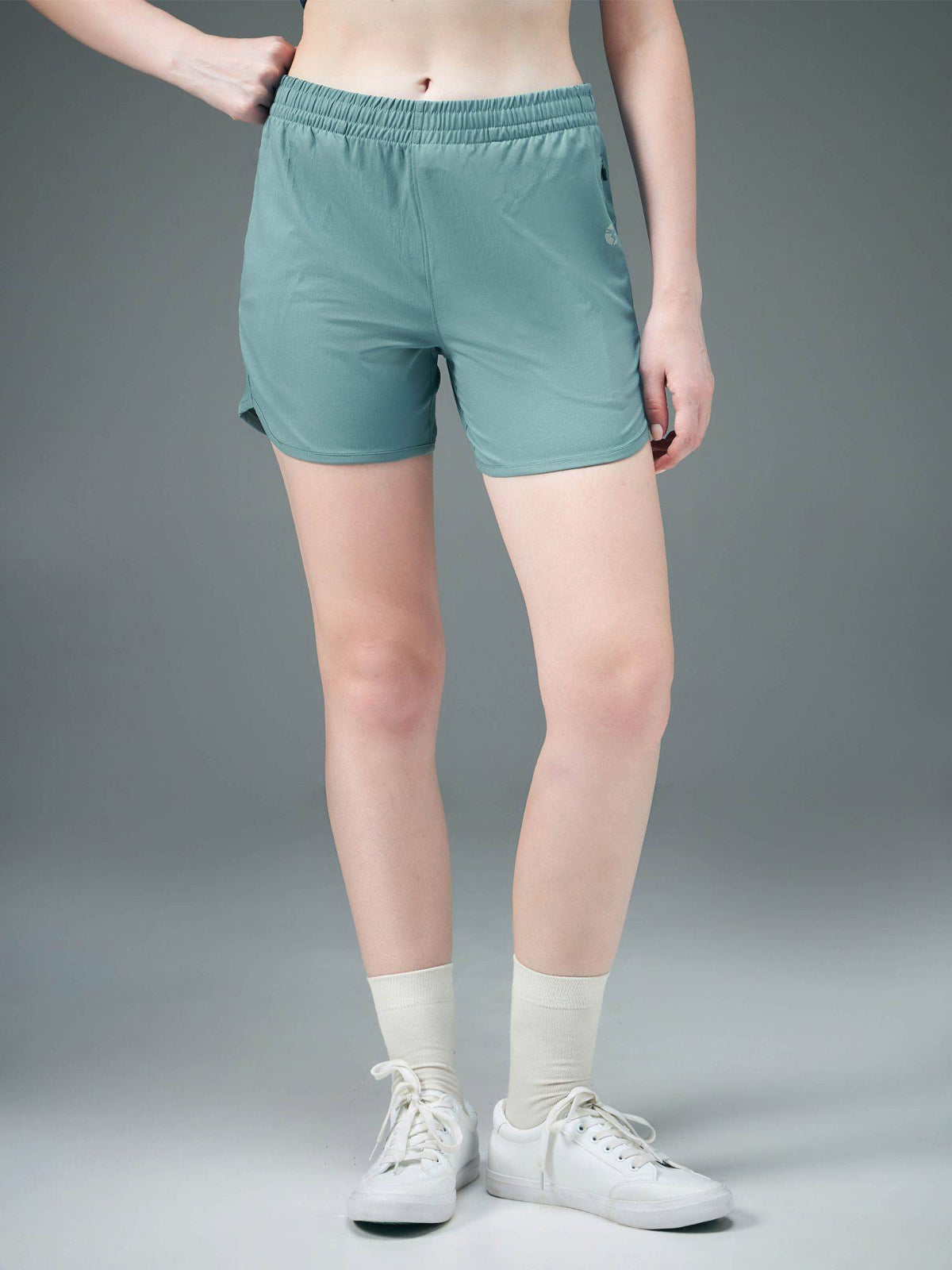 Black Solid Regular Fit Shorts - view 12