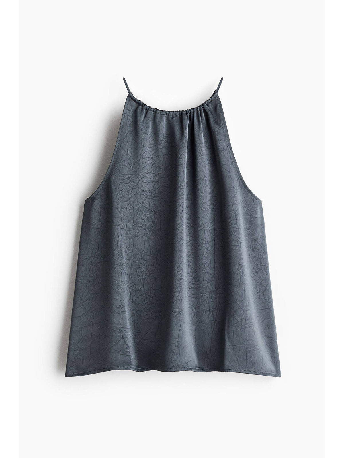 Women Grey Crinkled Satin Top | HT67 - view 5