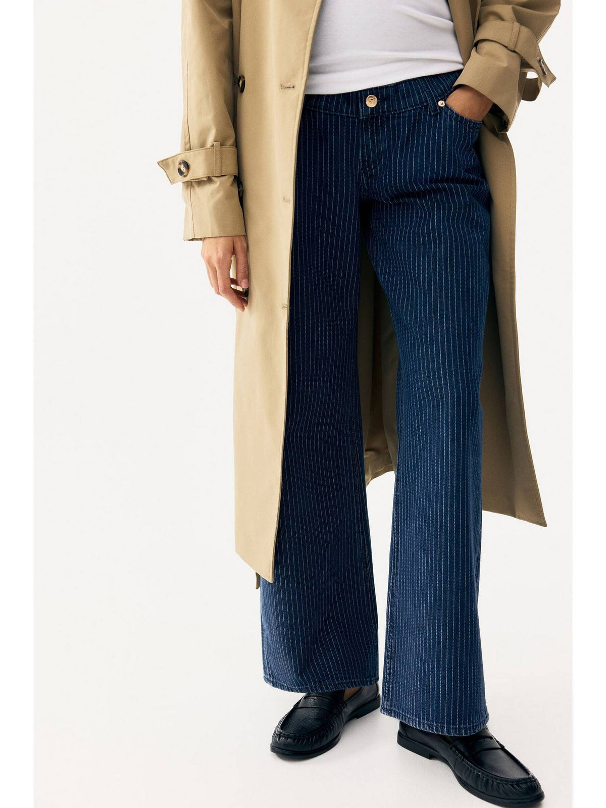 Women Blue MAMA Wide jeans | RF89 - view 2