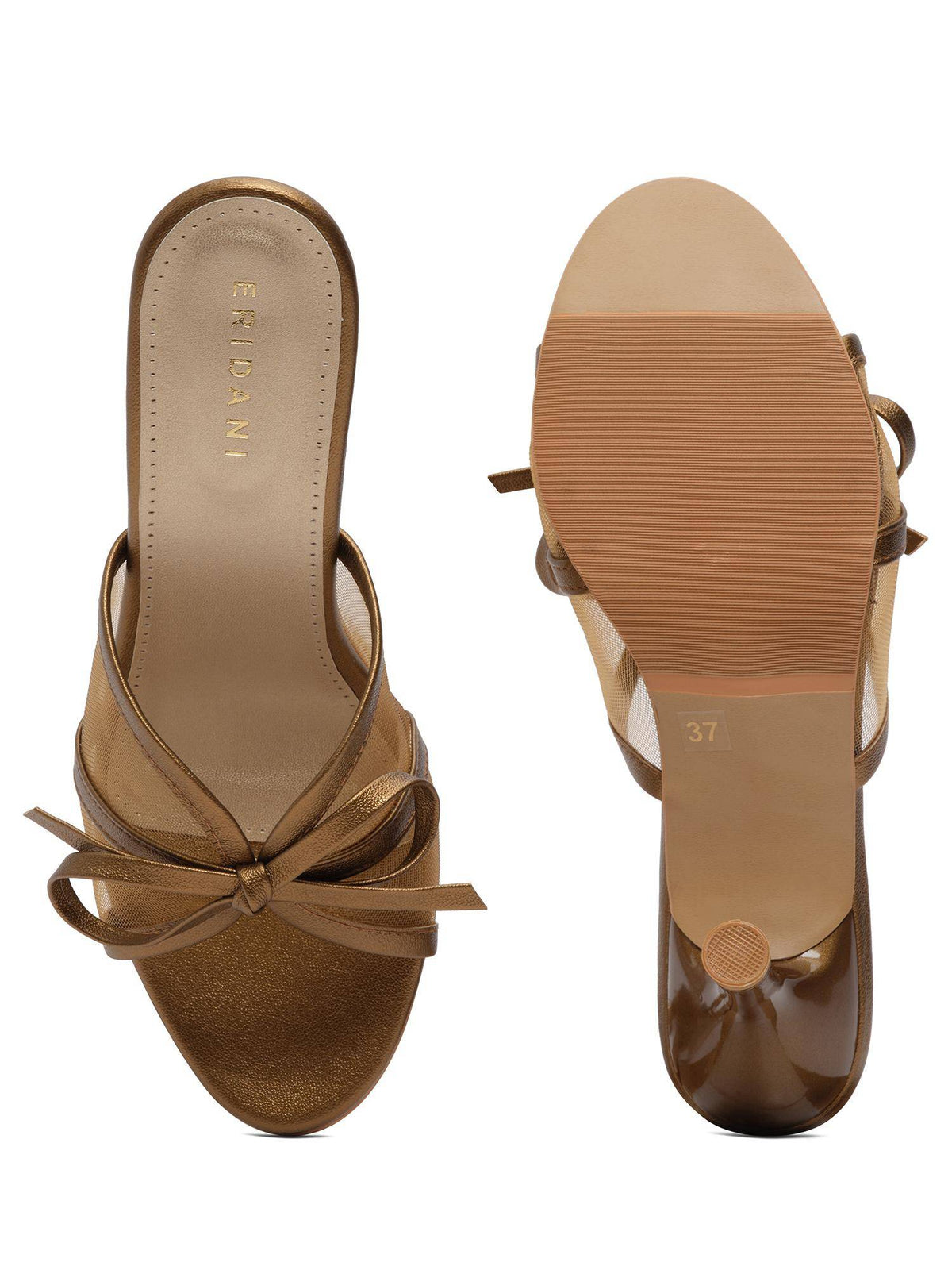 Aliha Antique Bronze Slip On Stiletto Heels | H78 - view 4