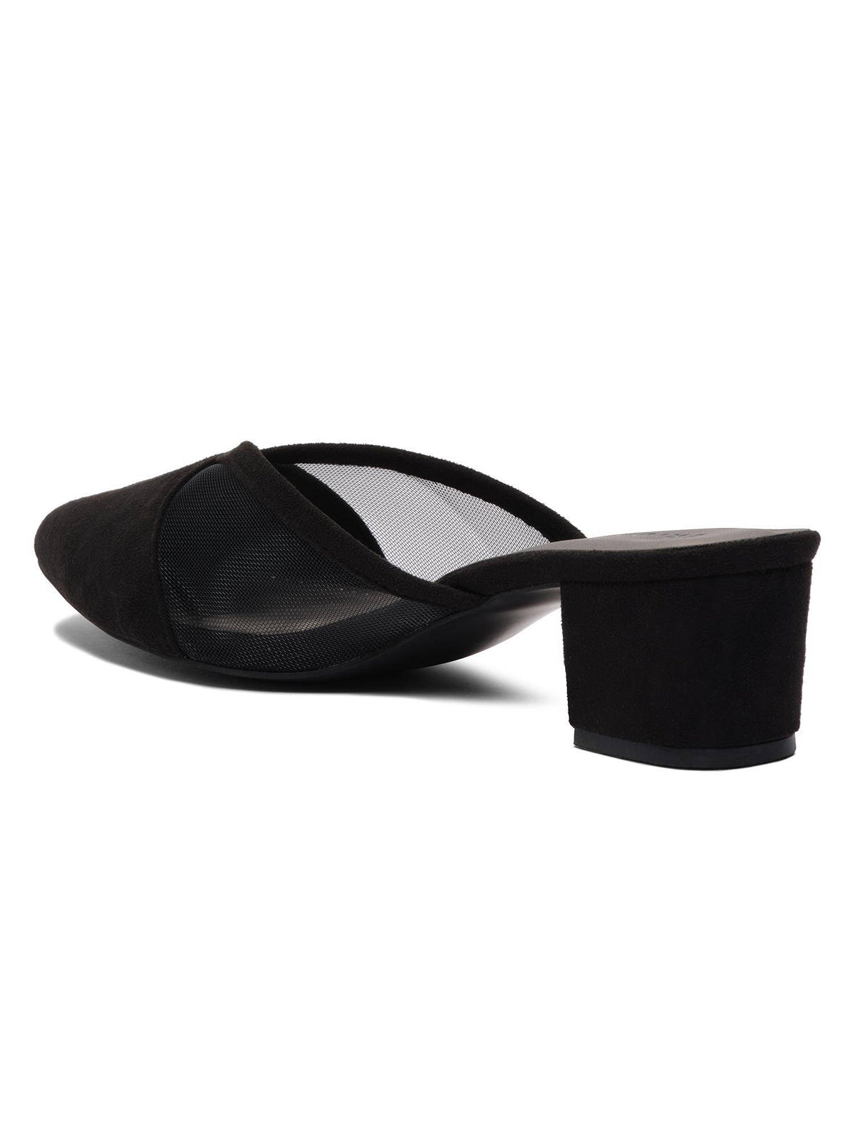Divaire Black Solid Mules | H78 - view 4