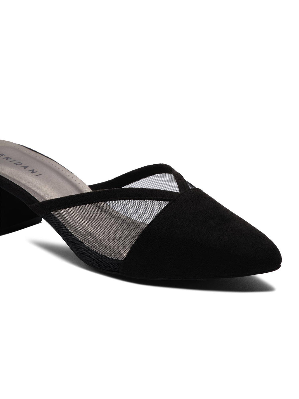 Divaire Black Solid Mules | H78 - view 5