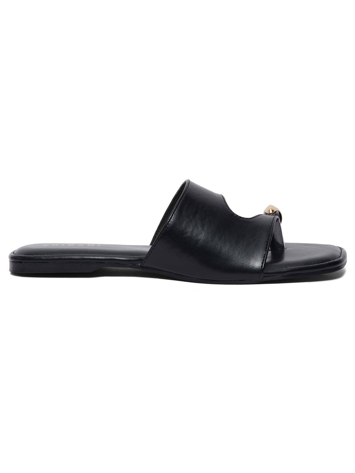 Jemima Black Solid Flats | F61 - view 2