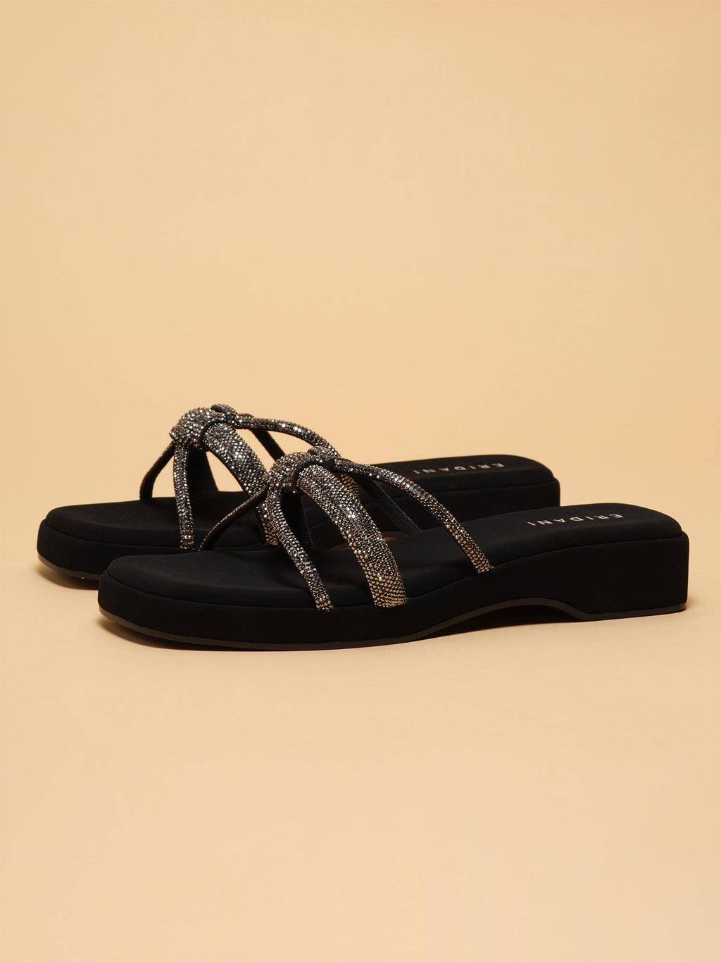 Zayla Black Embellished Heels | SD89 - view 1