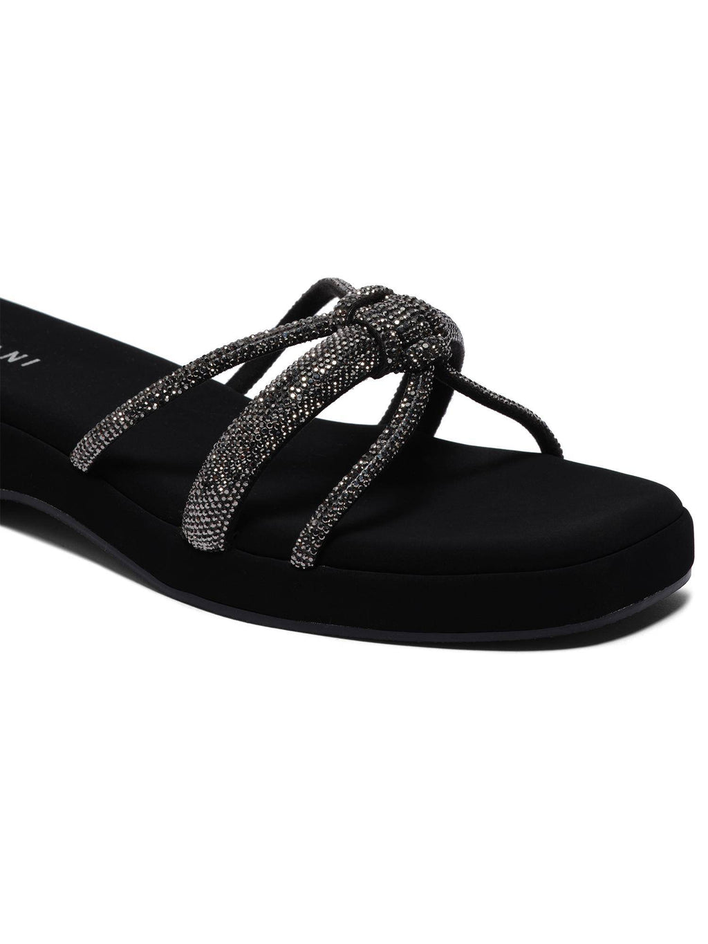 Zayla Black Embellished Heels | SD89 - view 6