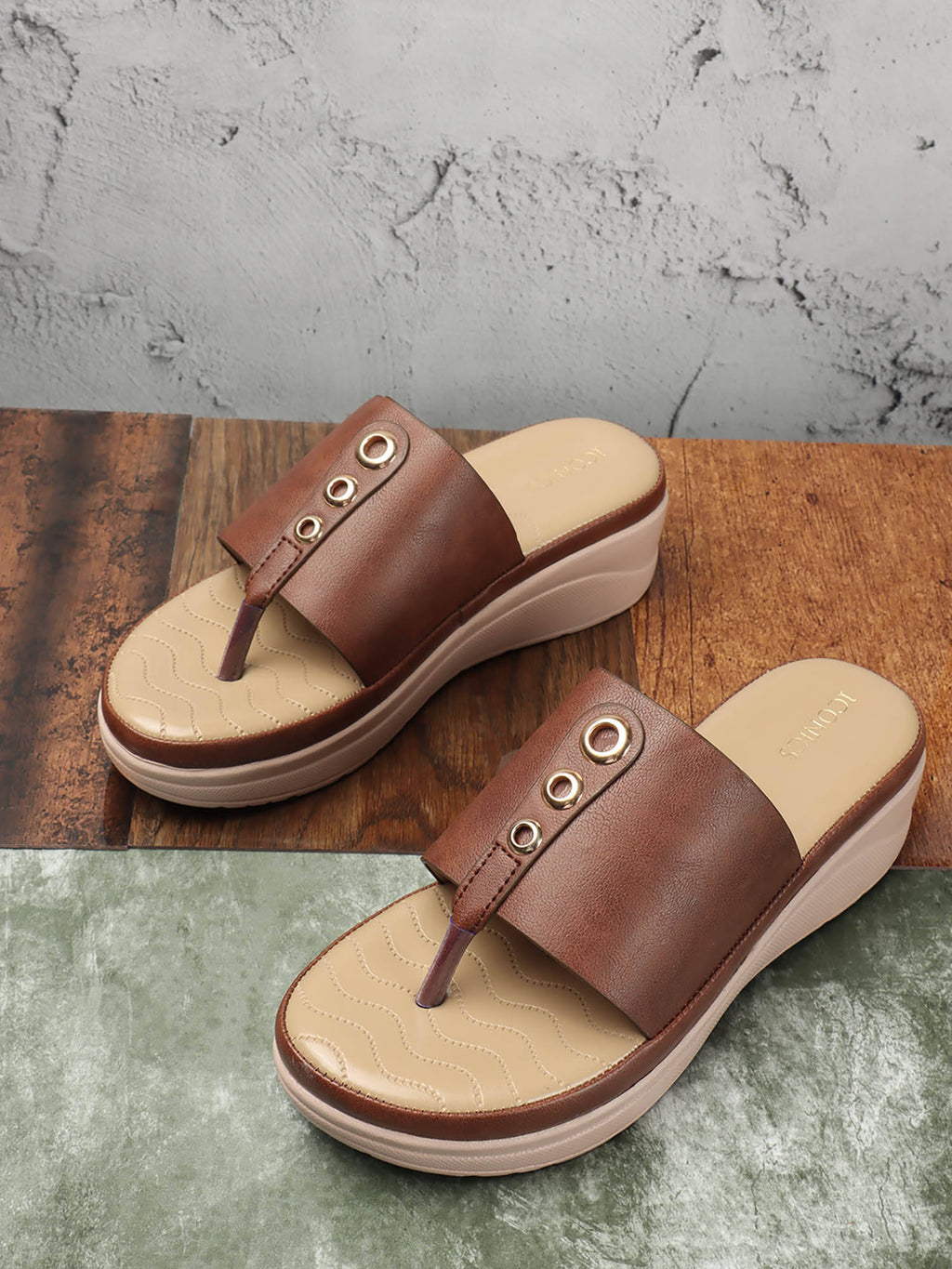 Women Brown Comfort Sandals | SD89 - view 1