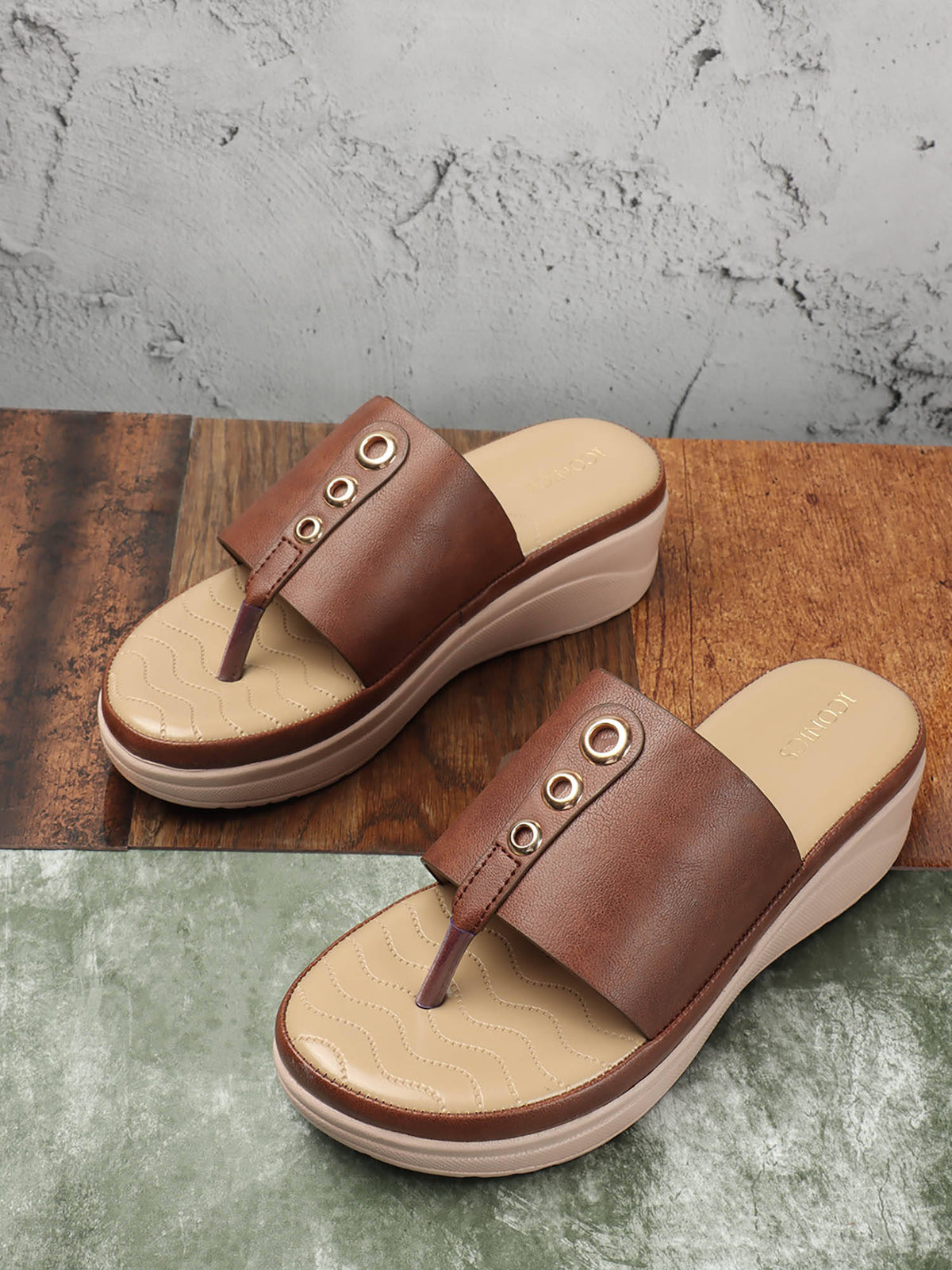 Women Brown Comfort Sandals | SD89 - view 1