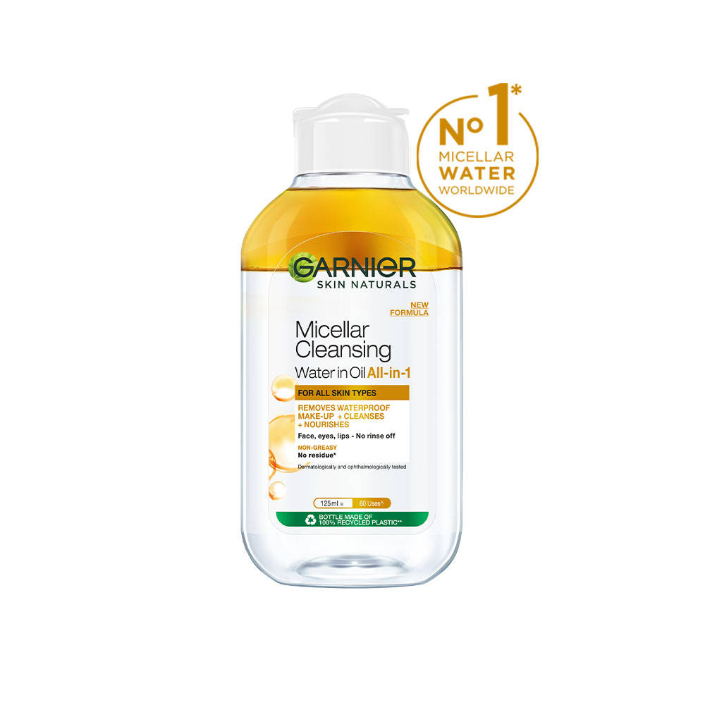 Skin Naturals Micellar Oil-Infused Cleansing Water For Cleansing & Make-Up Remover | 125ml | F14 - view 1