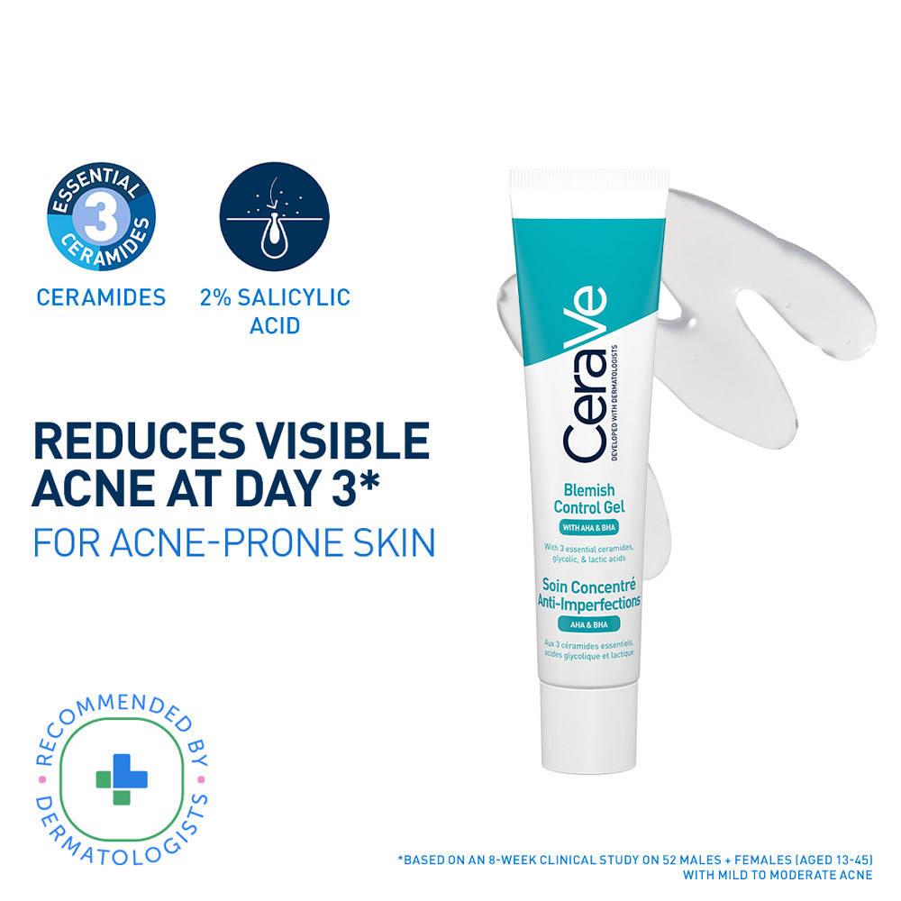 Blemish Control Gel with 2% Salicylic Acid, AHA & Niacinamide for Acne Spot Treatment | FC3 - view 1