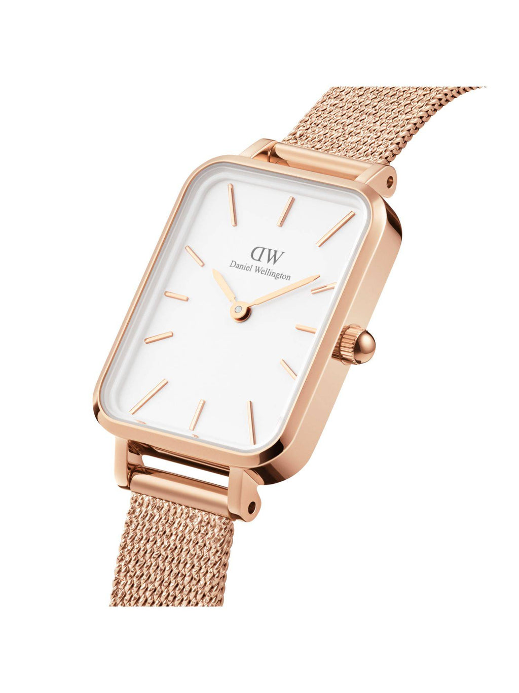 Women Quadro White Rectangular Dial Analog Watch - DW00100431K | W92 - view 2
