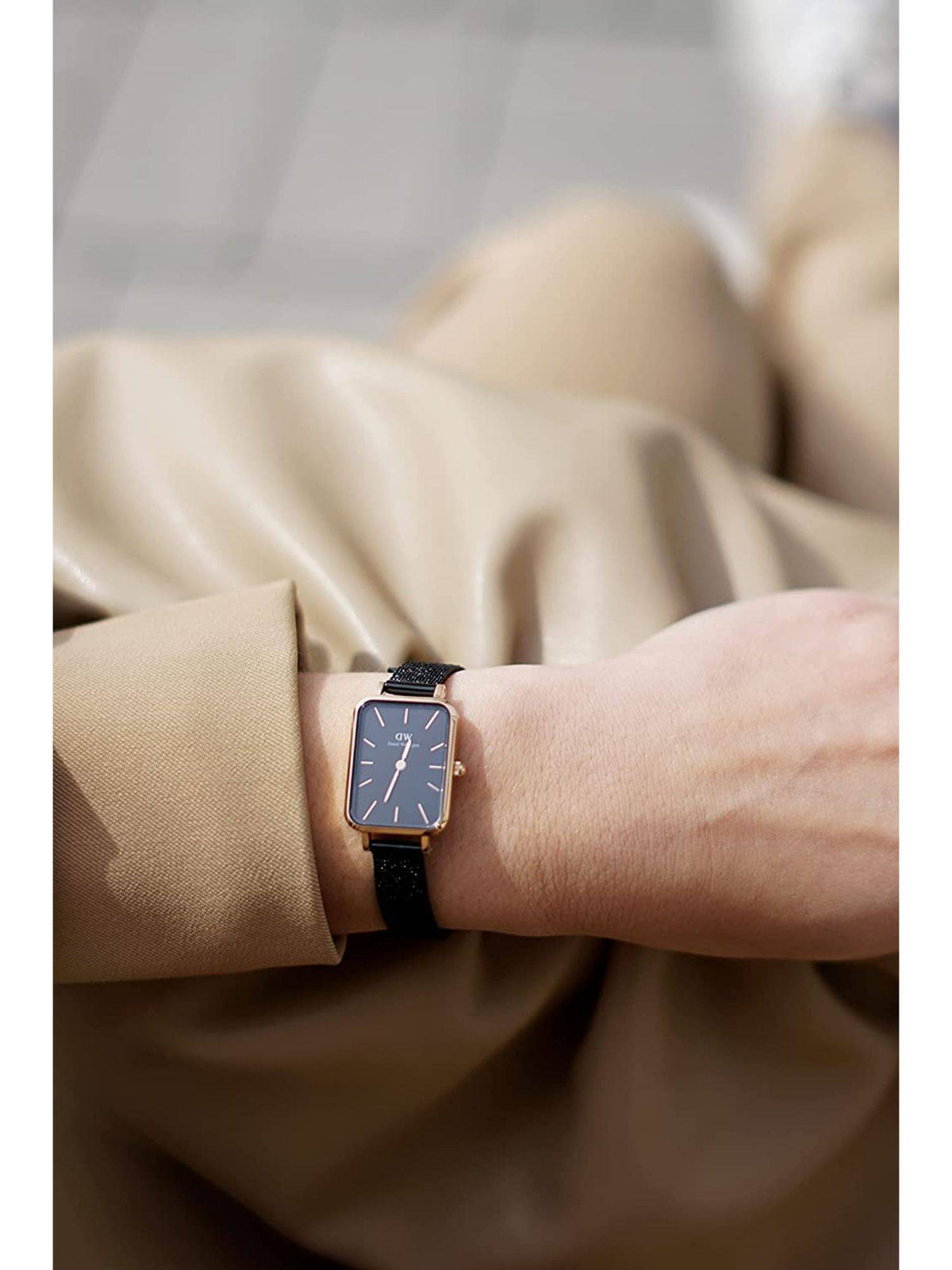 Women Quadro White Rectangular Dial Analog Watch - DW00100431K | W92 - view 11