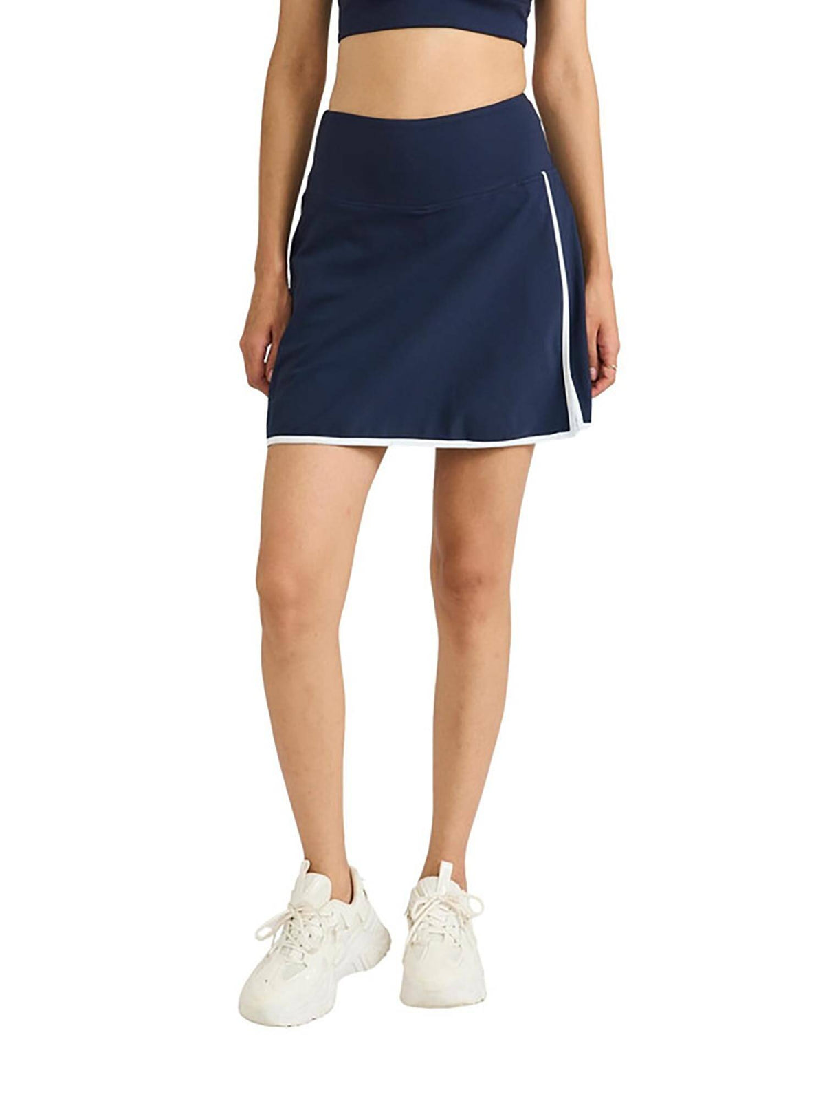 Women's Black Stretchable Skorts with 2 Side Pockets Inbuilt Shorts - view 19