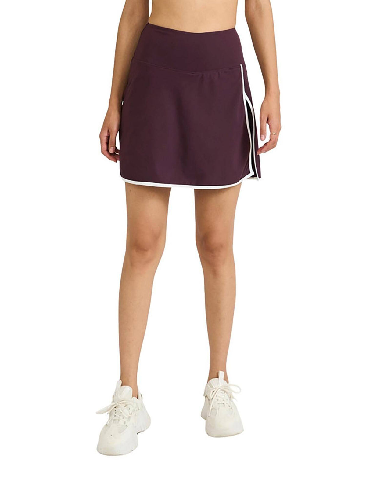 Women's Black Stretchable Skorts with 2 Side Pockets Inbuilt Shorts - view 13