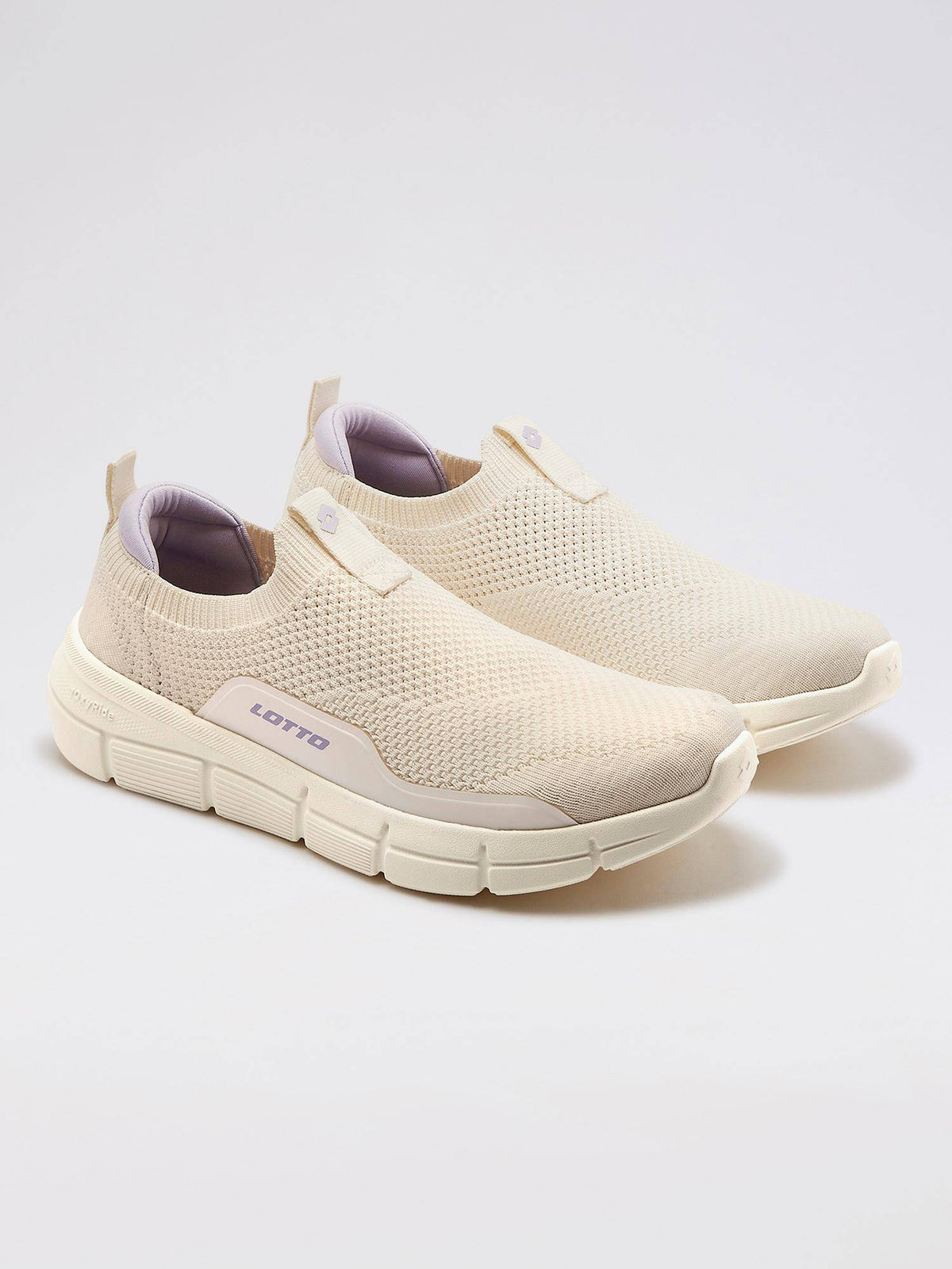 Pulsestep Slip-On Beige Walking Shoes for Women | SH9 - view 1