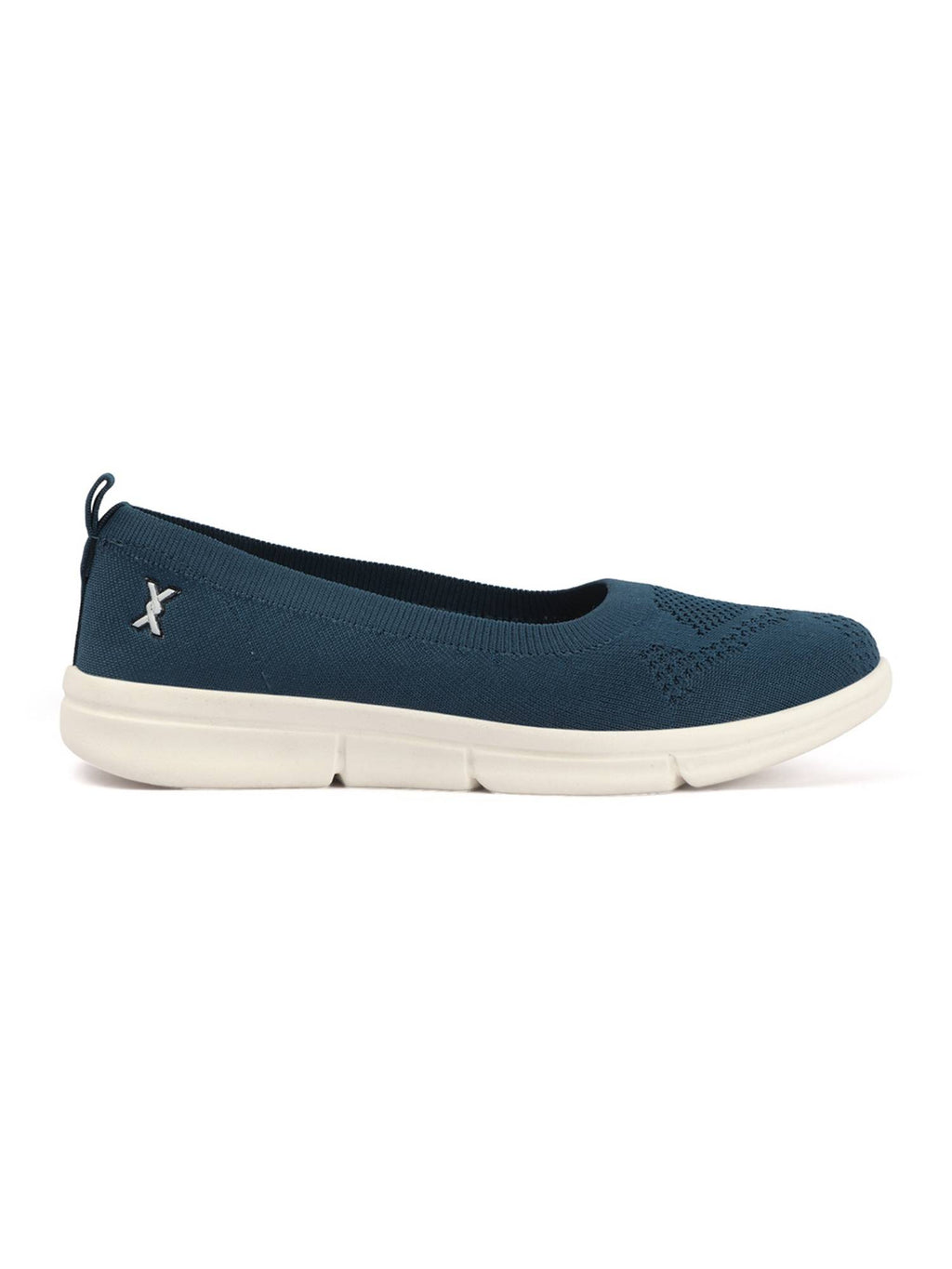 Navy Blue Flyknit Round Toe Ballerina | F61 - view 6