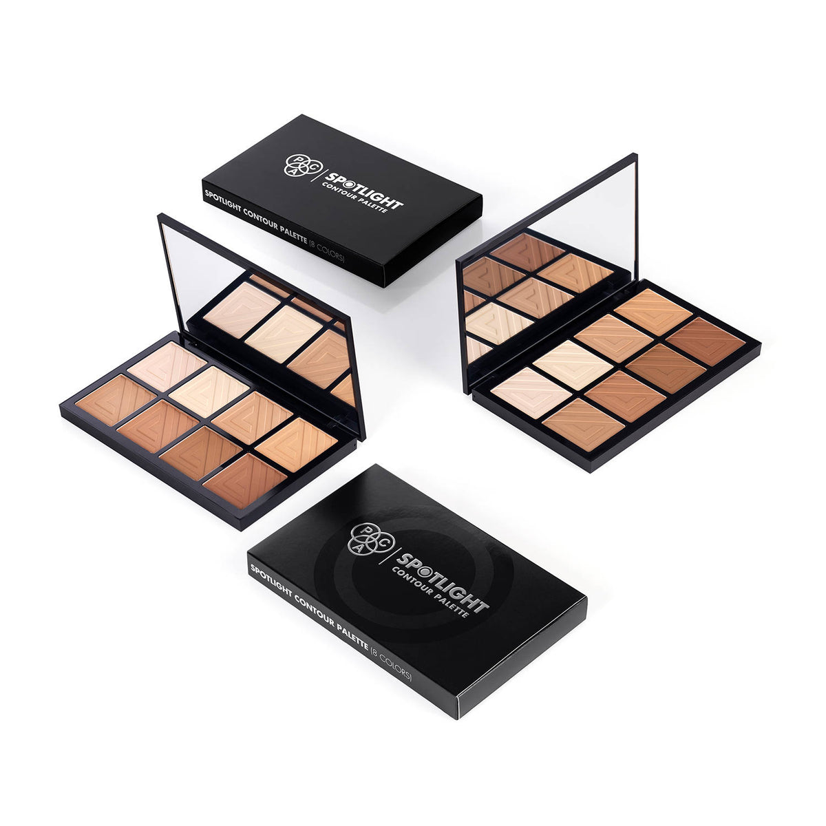 Spotlight Contour Palette X8 - All in One MUA Palette, High Payoff, Shades for every Skin Tone | E20 - view 4