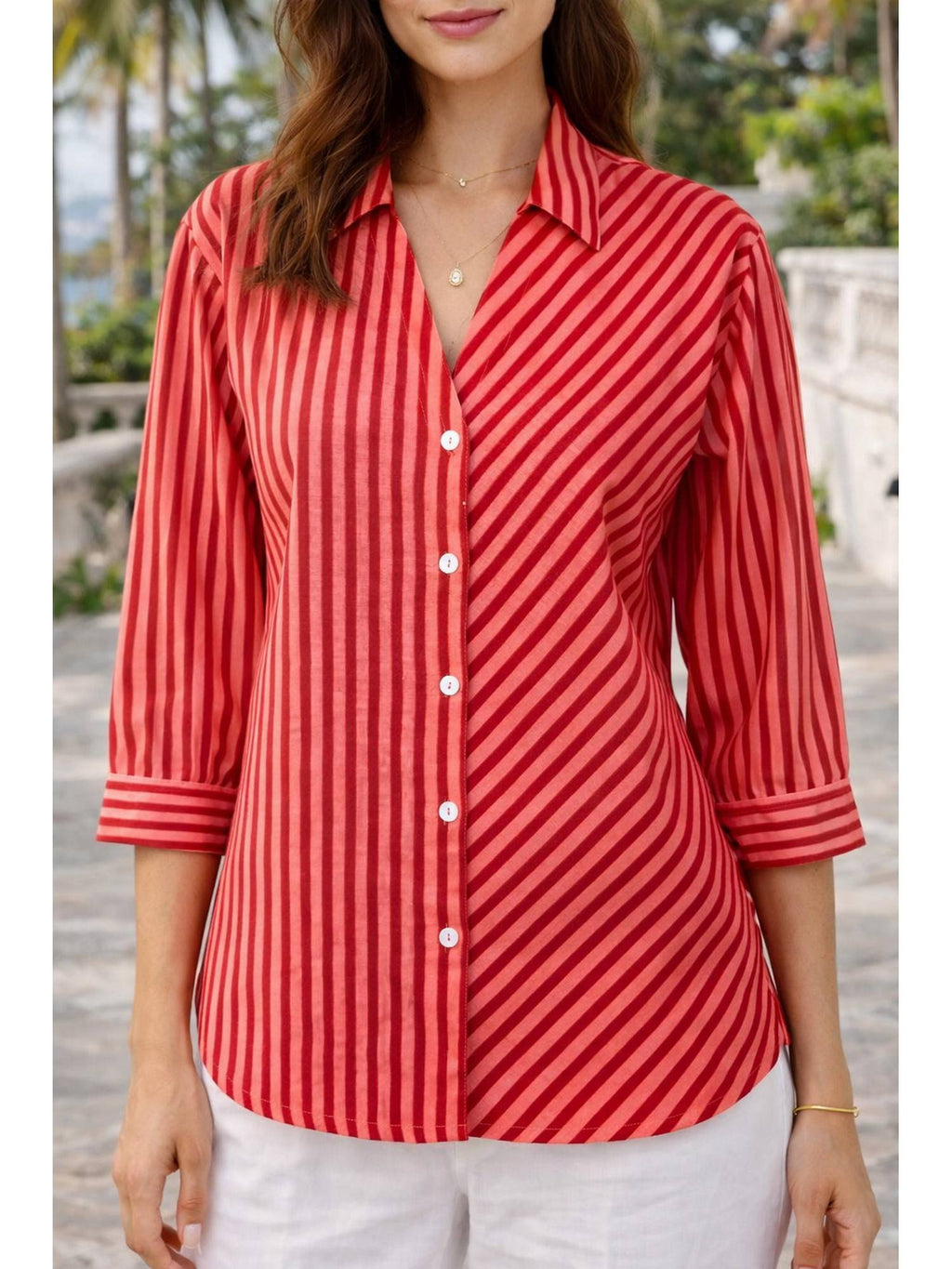 Red Stripe Shirt | S67 - view 1