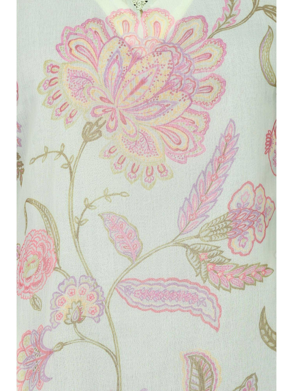 Sea Green Floral Printed Chiffon Straight Kurta | KDG - view 2