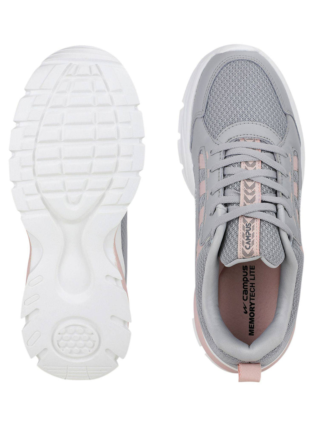 Bliss Grey Womens Running Shoes | SH9 - view 4
