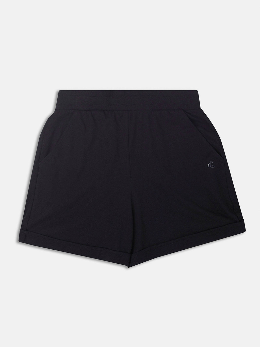 A157 Women Super Combed Cotton Rich Straight Fit Shorts - Black - view 7
