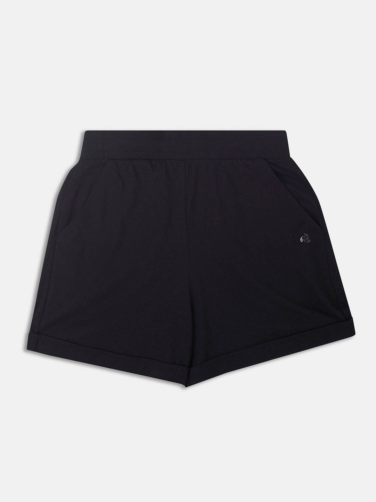 A157 Women Super Combed Cotton Rich Straight Fit Shorts - Black - view 7