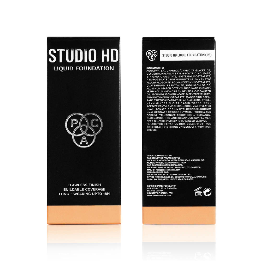 Hd Liquid Foundation - 1.5 + Foundation Blending Brush 265 Combo | T32 - view 5
