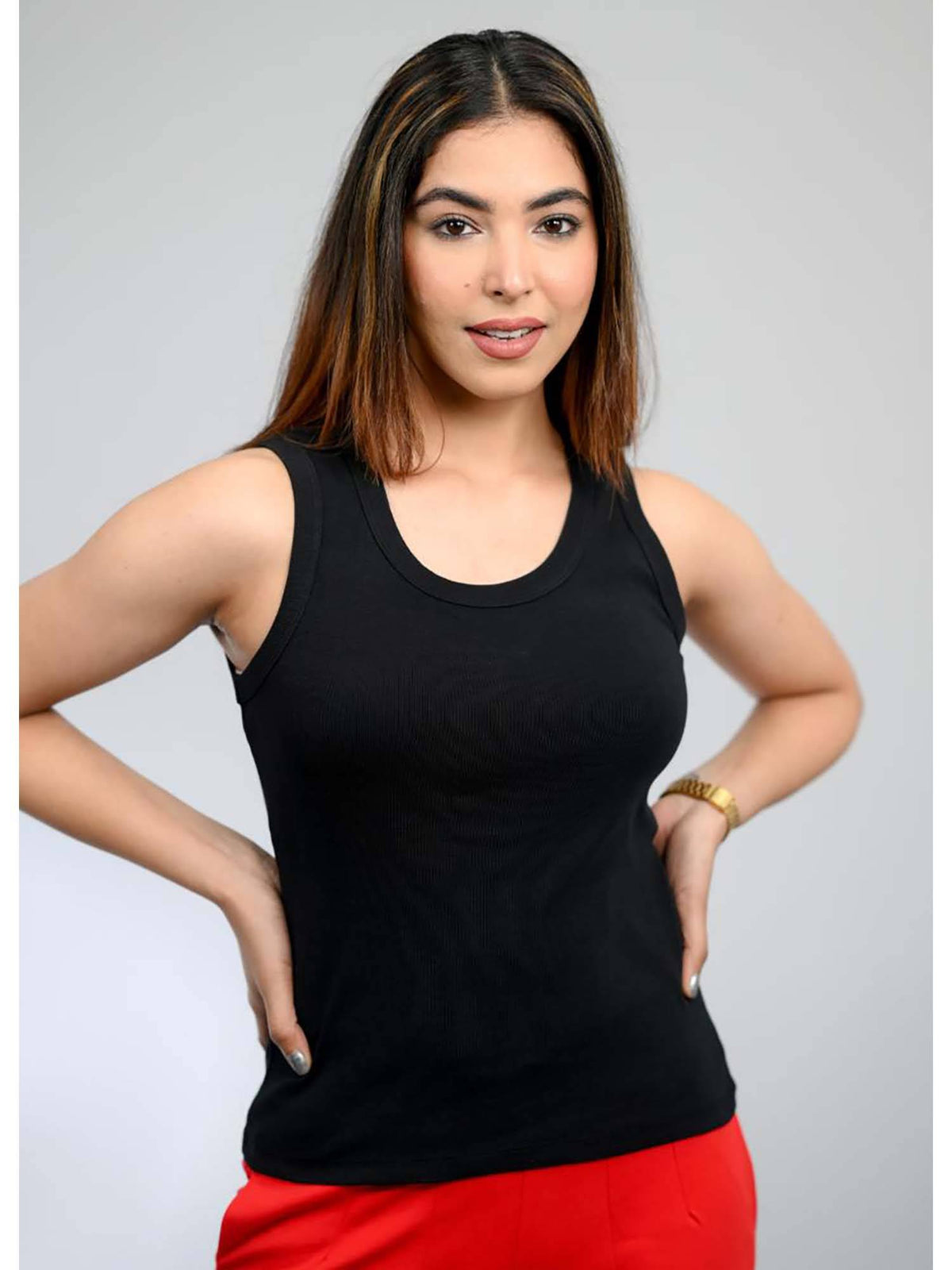 Red Sleeveless Tank Top | TT98 - view 31