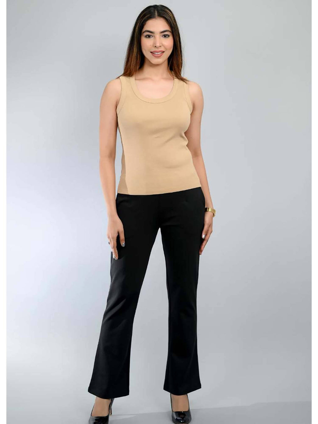 Rust Orange Sleeveless Tank Top | TT98 - view 18