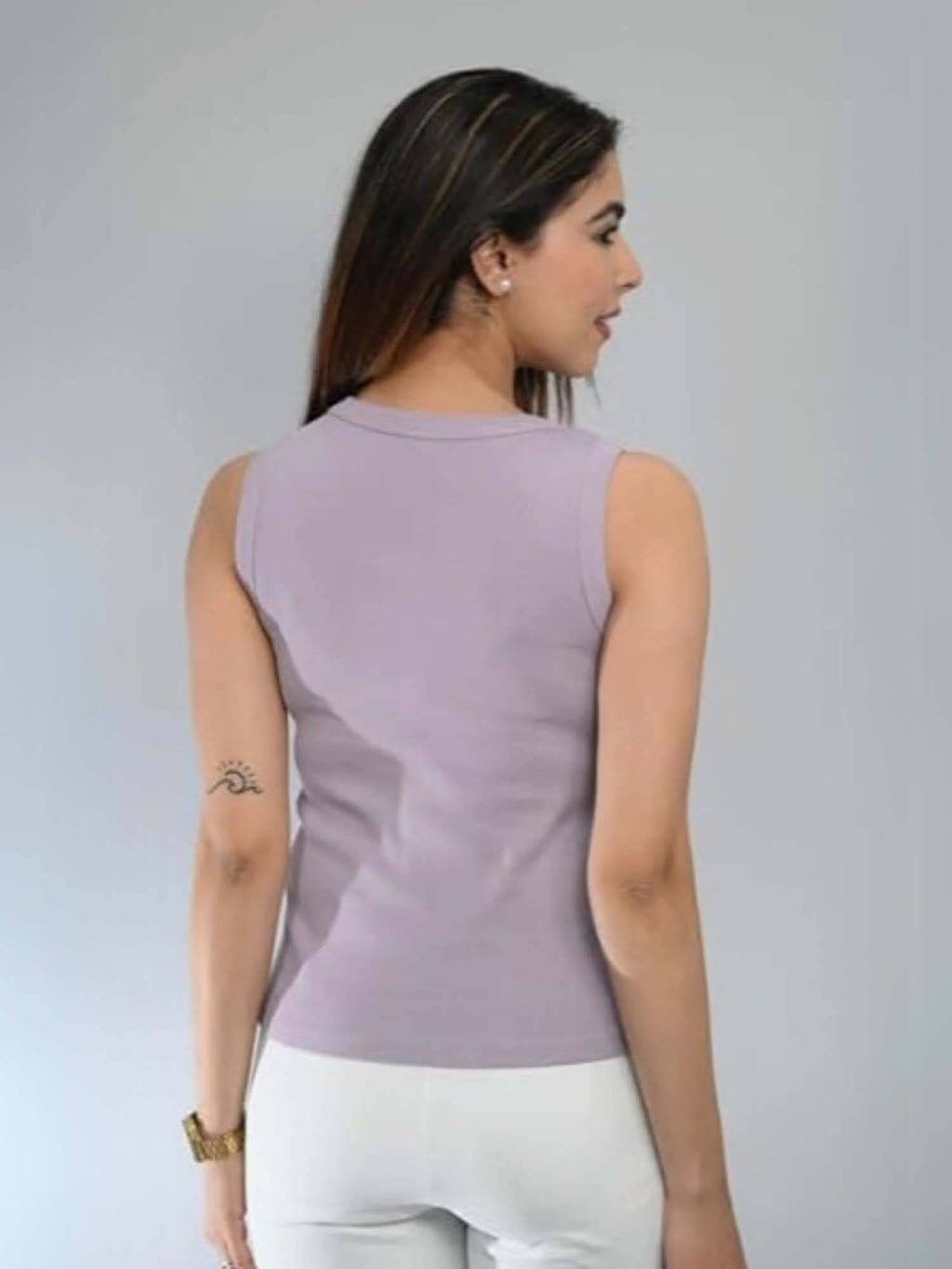 Lavender Sleeveless Tank Top | TT98 - view 2