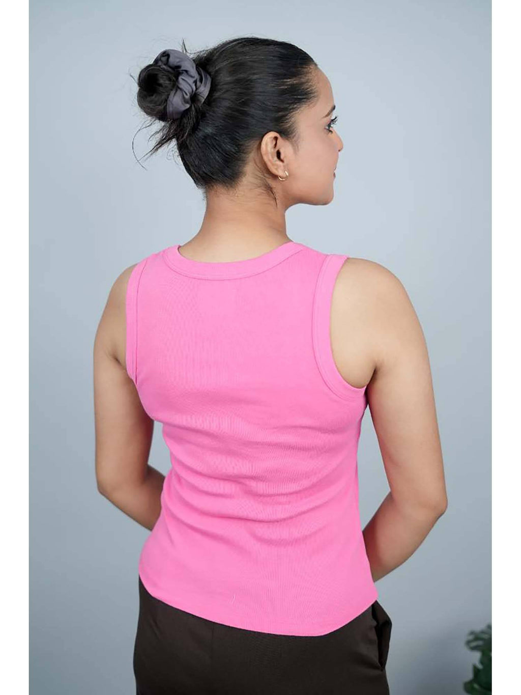 Off White Sleeveless Tank Top | TT98 - view 22