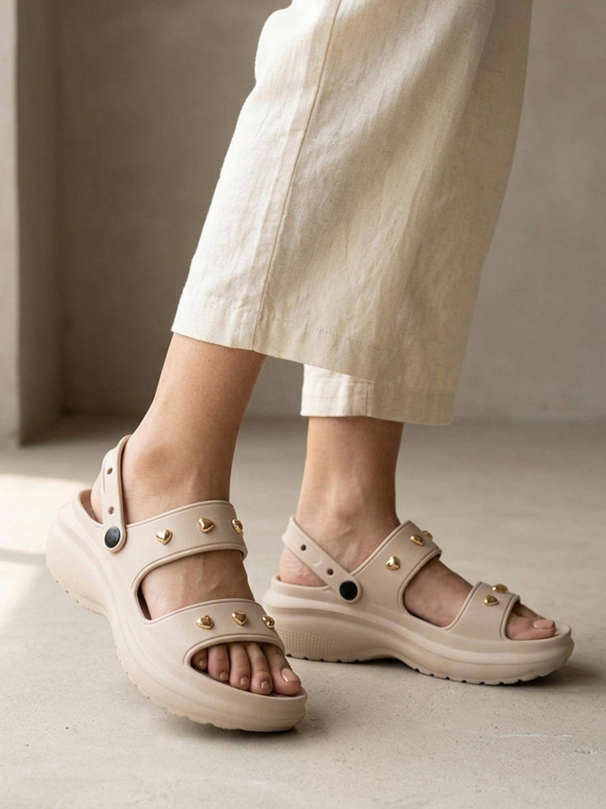 Women Beige Sandals | SD89 - view 2