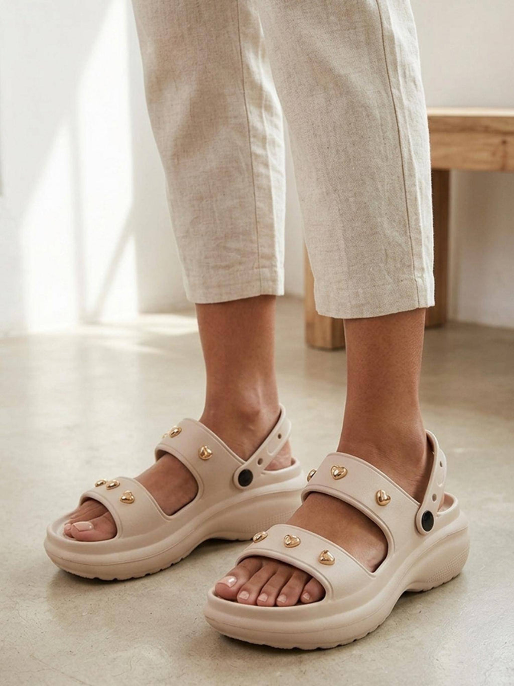 Women Beige Sandals | SD89 - view 3