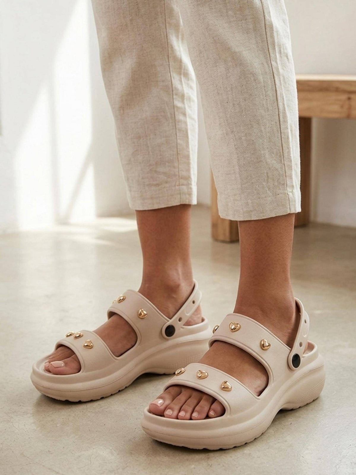Women Beige Sandals | SD89 - view 3