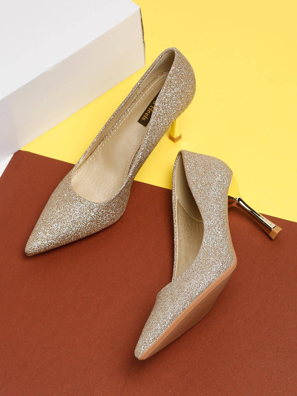 Women Gold Pumps | H78 - view 7