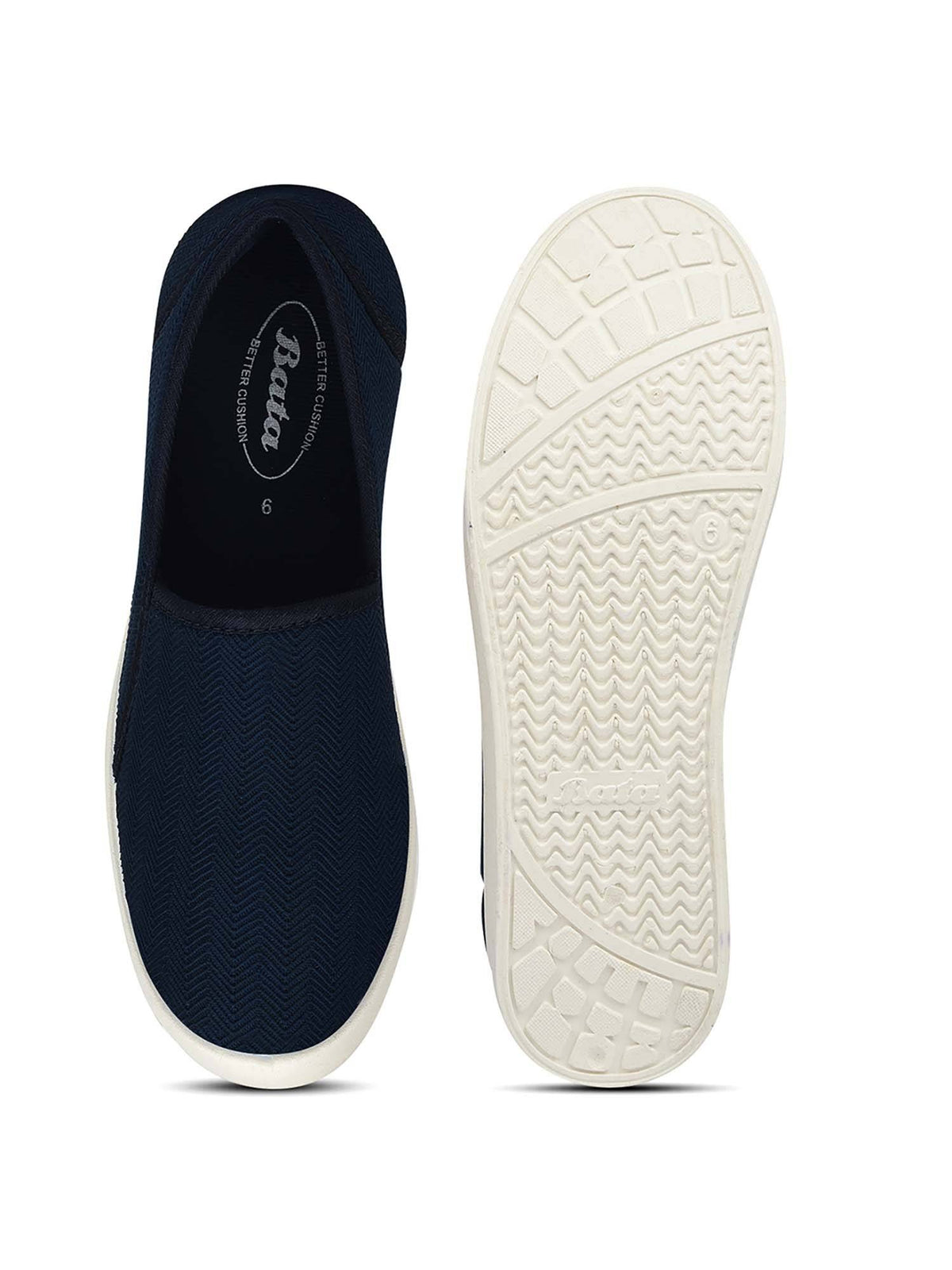 Navy Blue Slip-On Comfort Walking Shoes for Everyday Wear | SH9 - view 4
