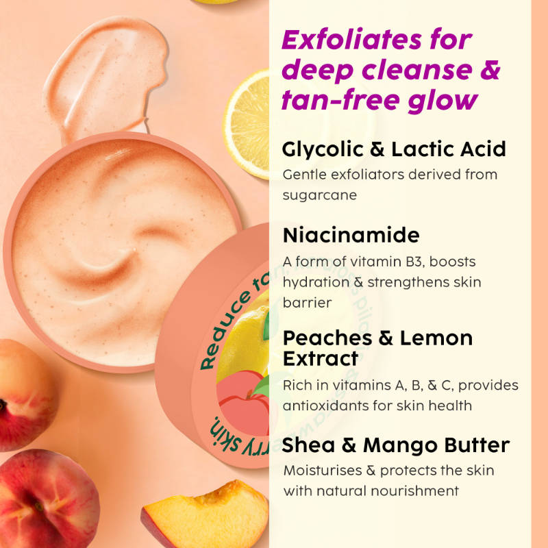 Peaches & Lemon Detan Bump Eraser Scrub | B20 - view 4