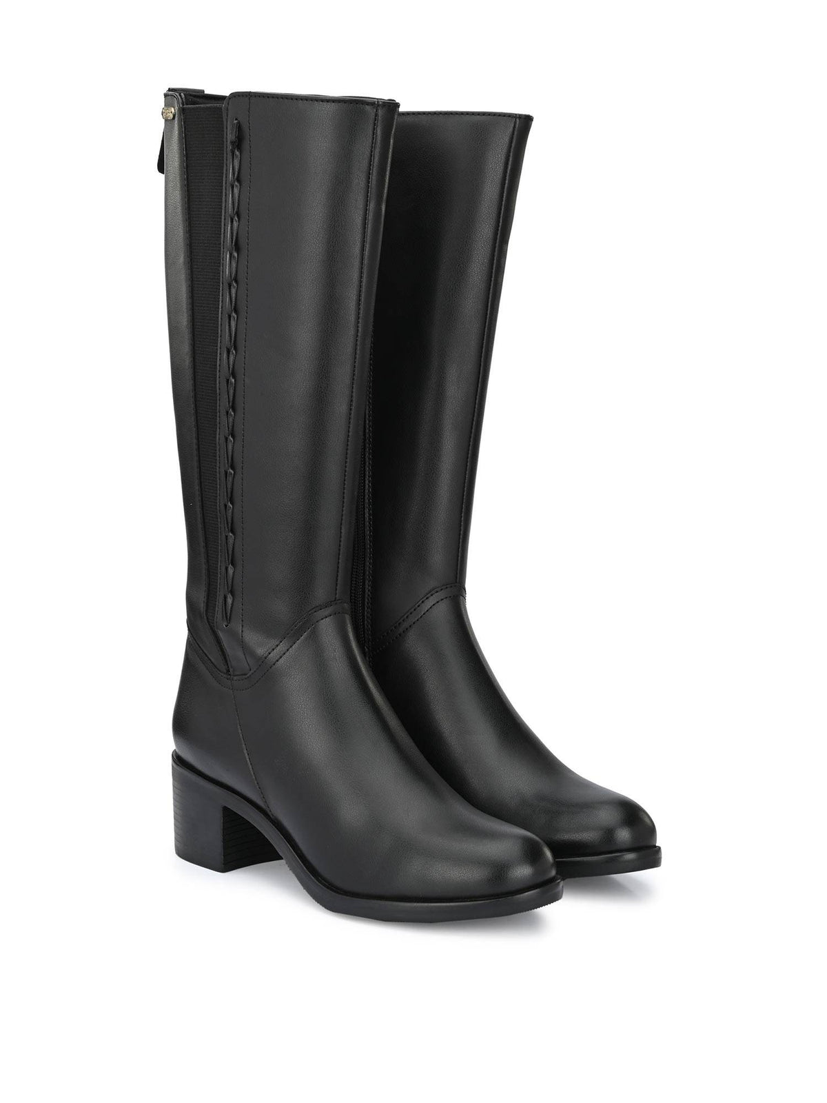 Womens Black Knee Boots | BT61 - view 2