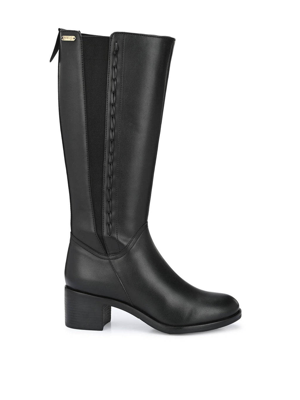 Womens Black Knee Boots | BT61 - view 3
