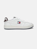 Solid White Leather Sneakers | SN09 - view 1