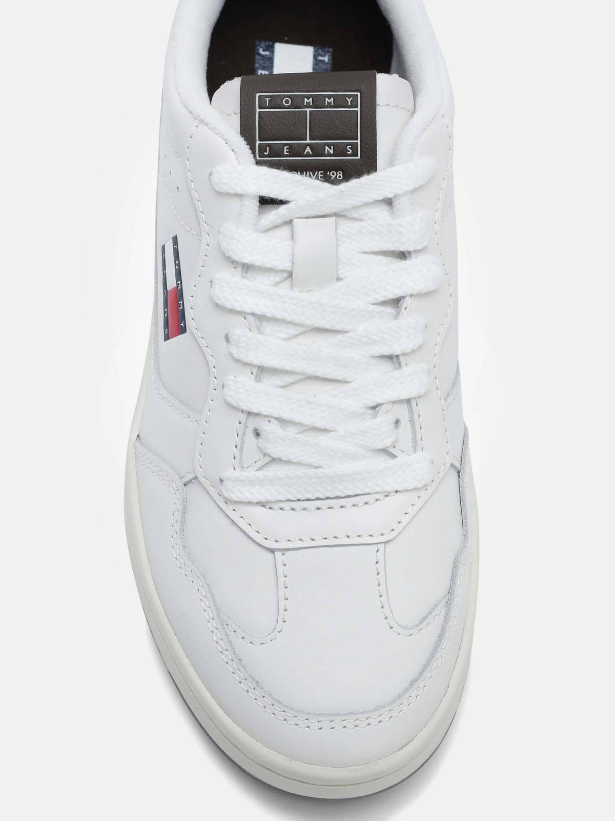 Solid White Leather Sneakers | SN09 - view 7