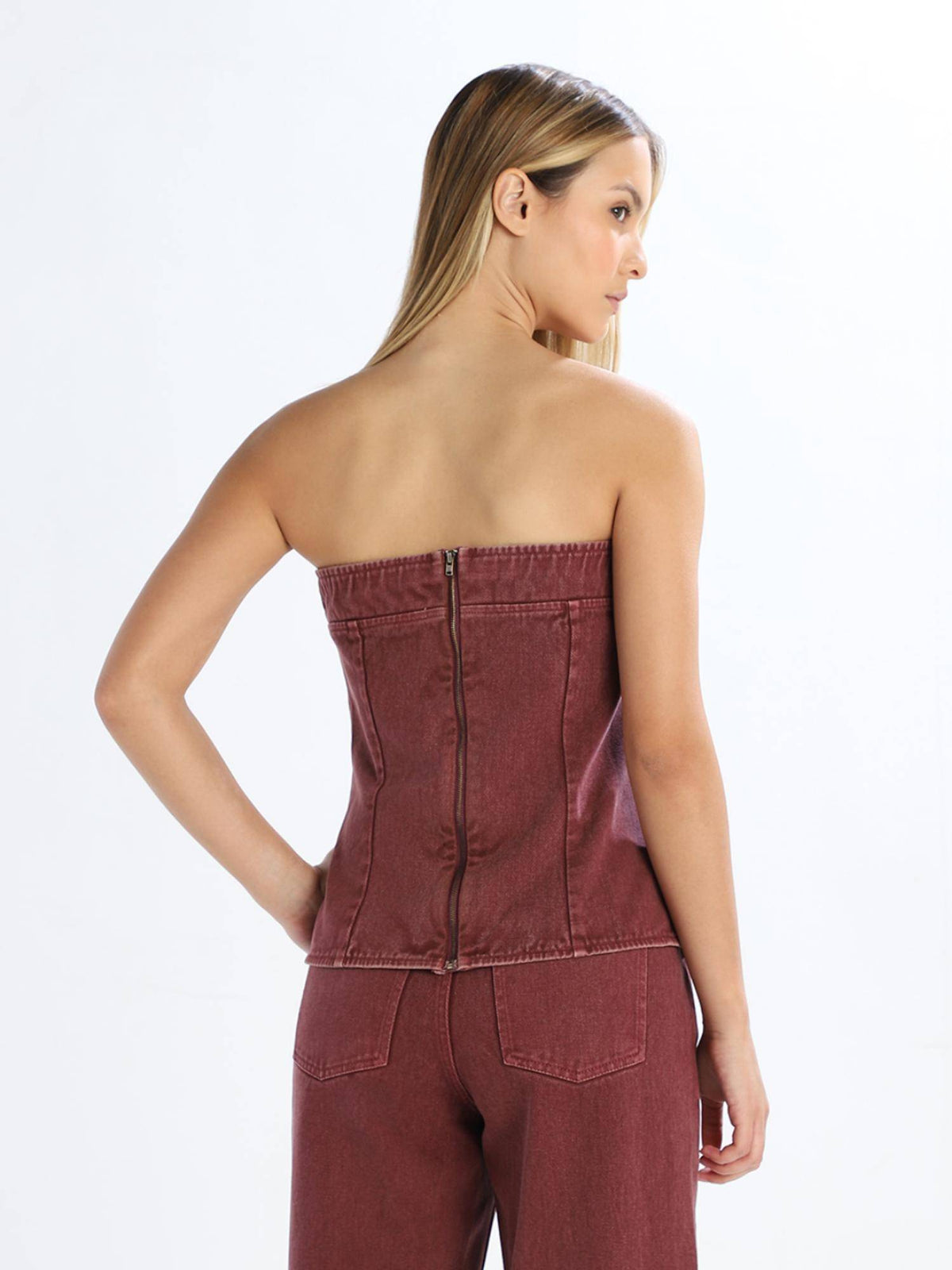 Womens Solid Slim Black Top | TT90 - view 13
