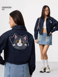 Women Indigo Character Pure Cotton Jackets | JC78 - view 1